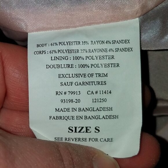 Motherhood Maternity Brown Blazer Jacket Size Small Career Pink Lined Lace Wrist - Picture 8 of 8